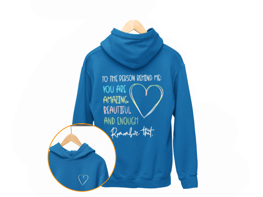 Person Behind Me Positive Pullover Hoodie