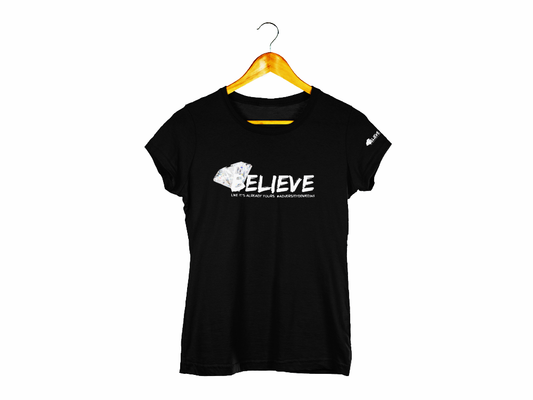 Diamond Strong Believe Cotton Ladies T-Shirt