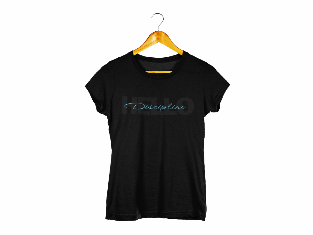 Hello Discipline Cotton Ladies T-Shirt