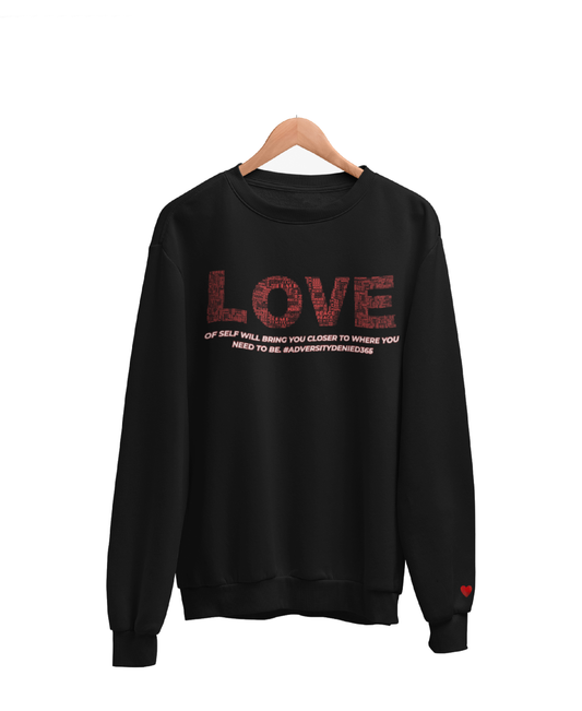 Self-Love Positivity Crew Neck Sweater