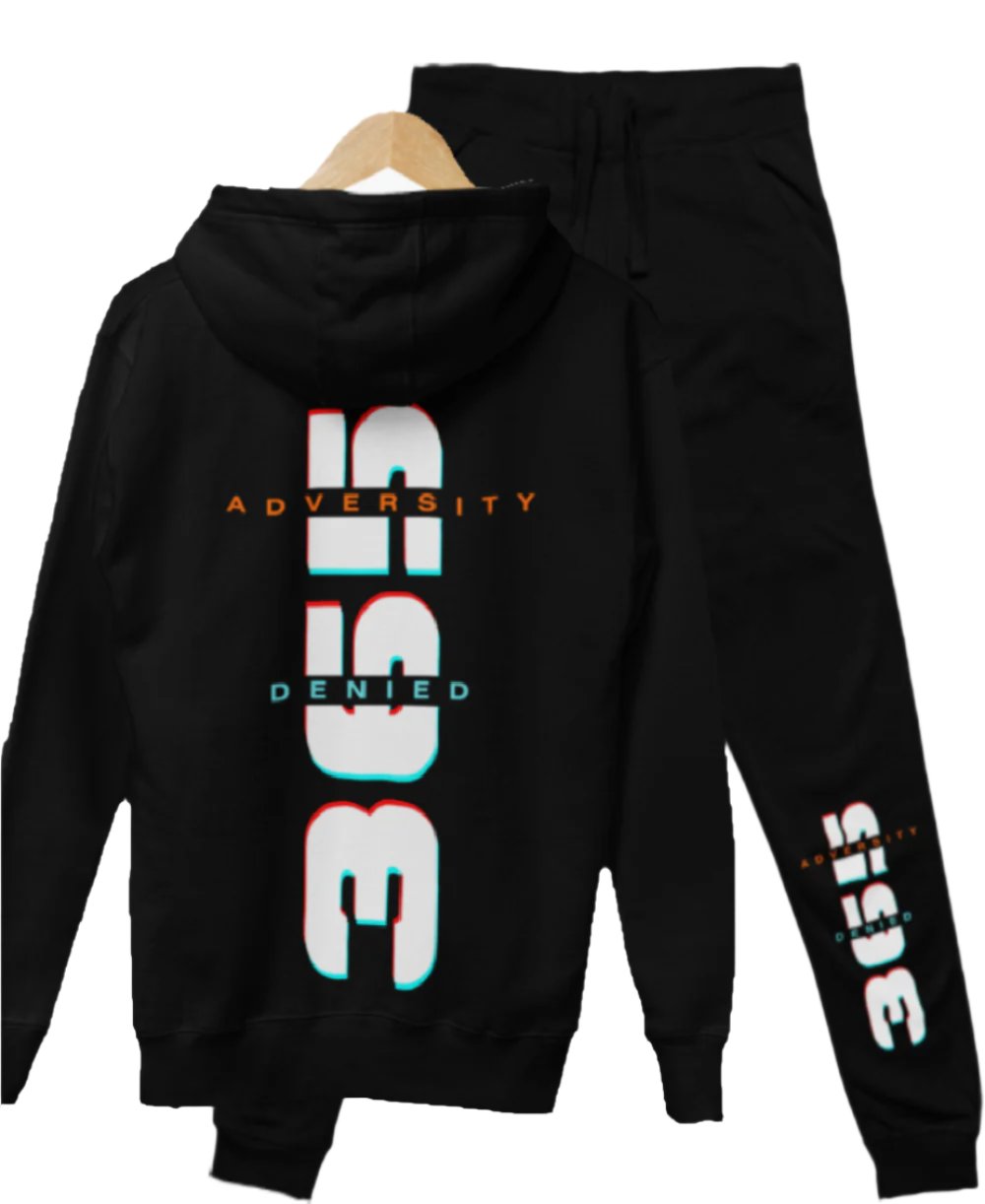 adversity denied 365, outfit set, motivational shirts, tops, black hoodie, sweater, free shipping, positivity, ontario, canada, usa,